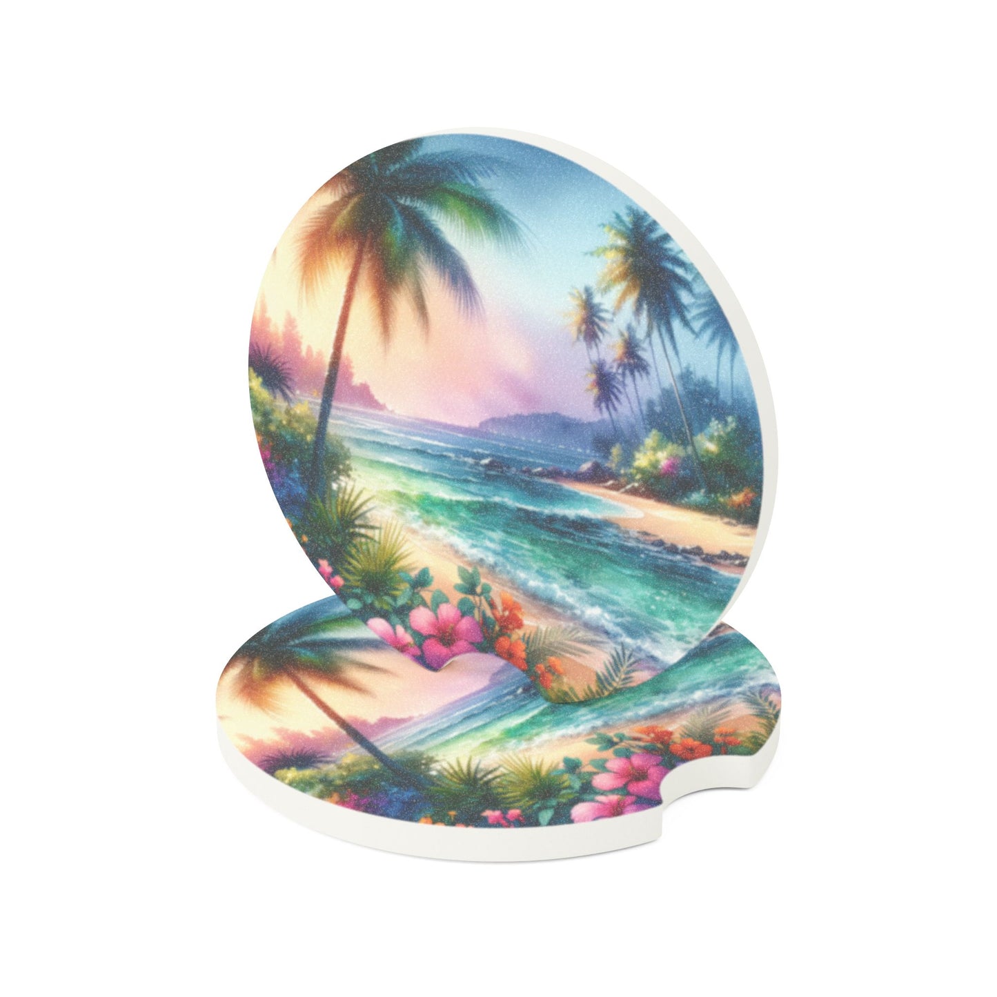 Soapstone Car Coaster - Bay of Peace