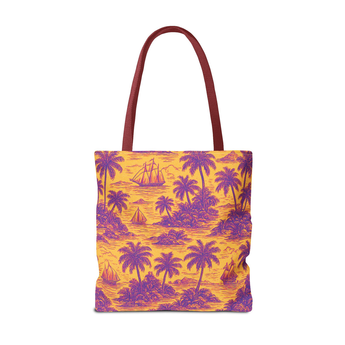Faraway Toile/Pop Tote Bag - 3 Sizes