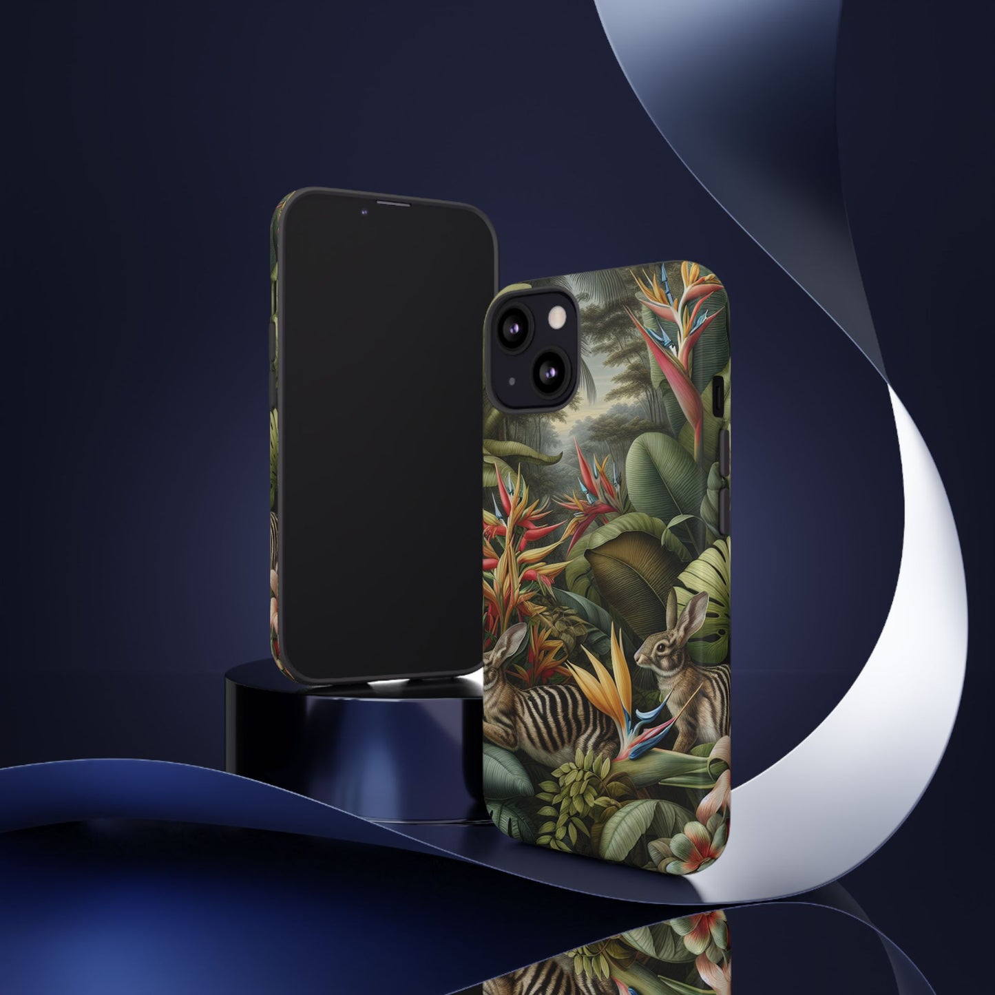Rainforest Rabbit Outing Phone Case - Tough Cases with Summer Vibe