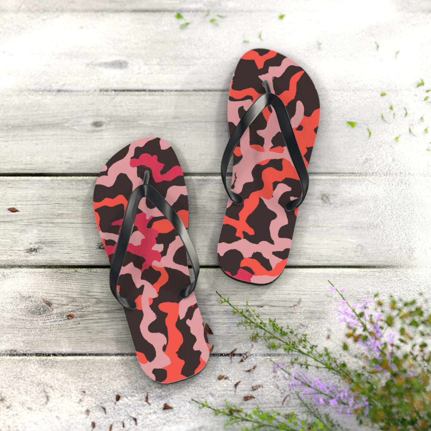 Flip Flops - Coral Threads/Red