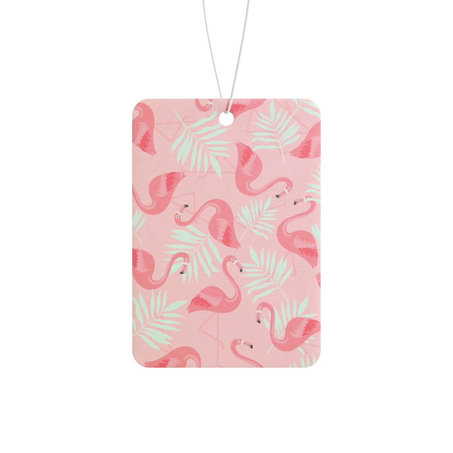 Car Air Freshener - Flamingo and White Palms