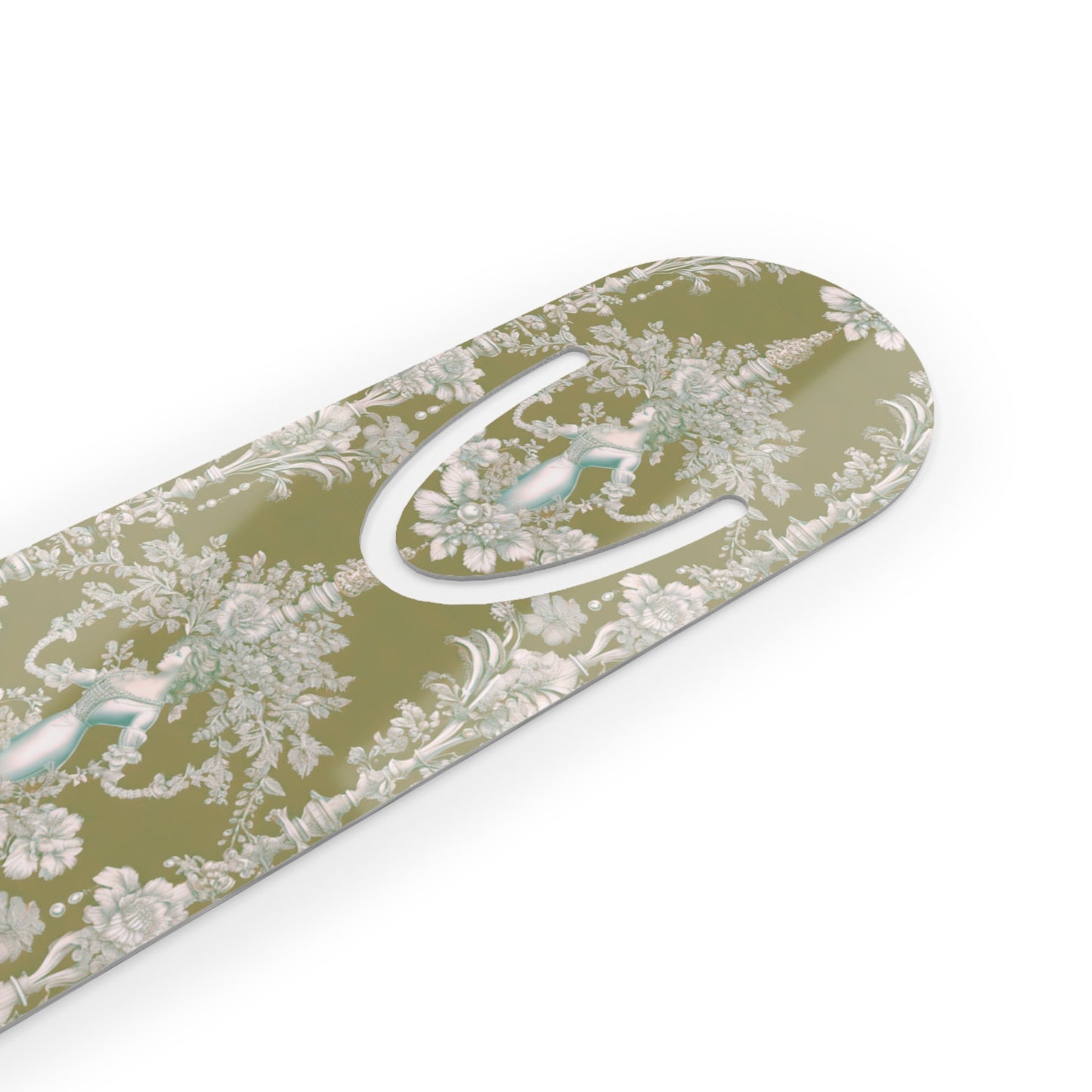 Bookmark - Aluminum, Pearl Lady Toile/Highborn Green