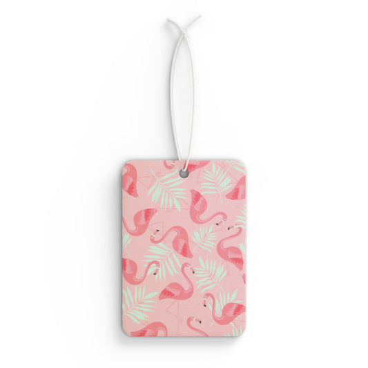 Car Air Freshener - Flamingo and White Palms