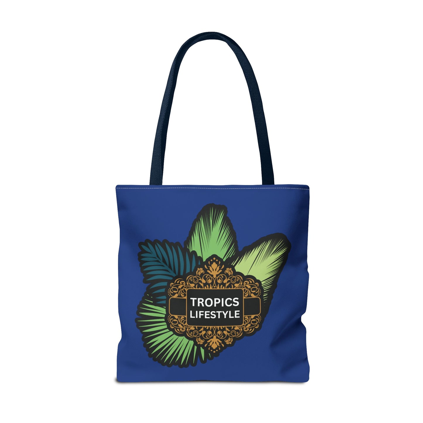 Elegant Tropics Lifestyle Logo Tote Bag - 3 Sizes, Dark Blue