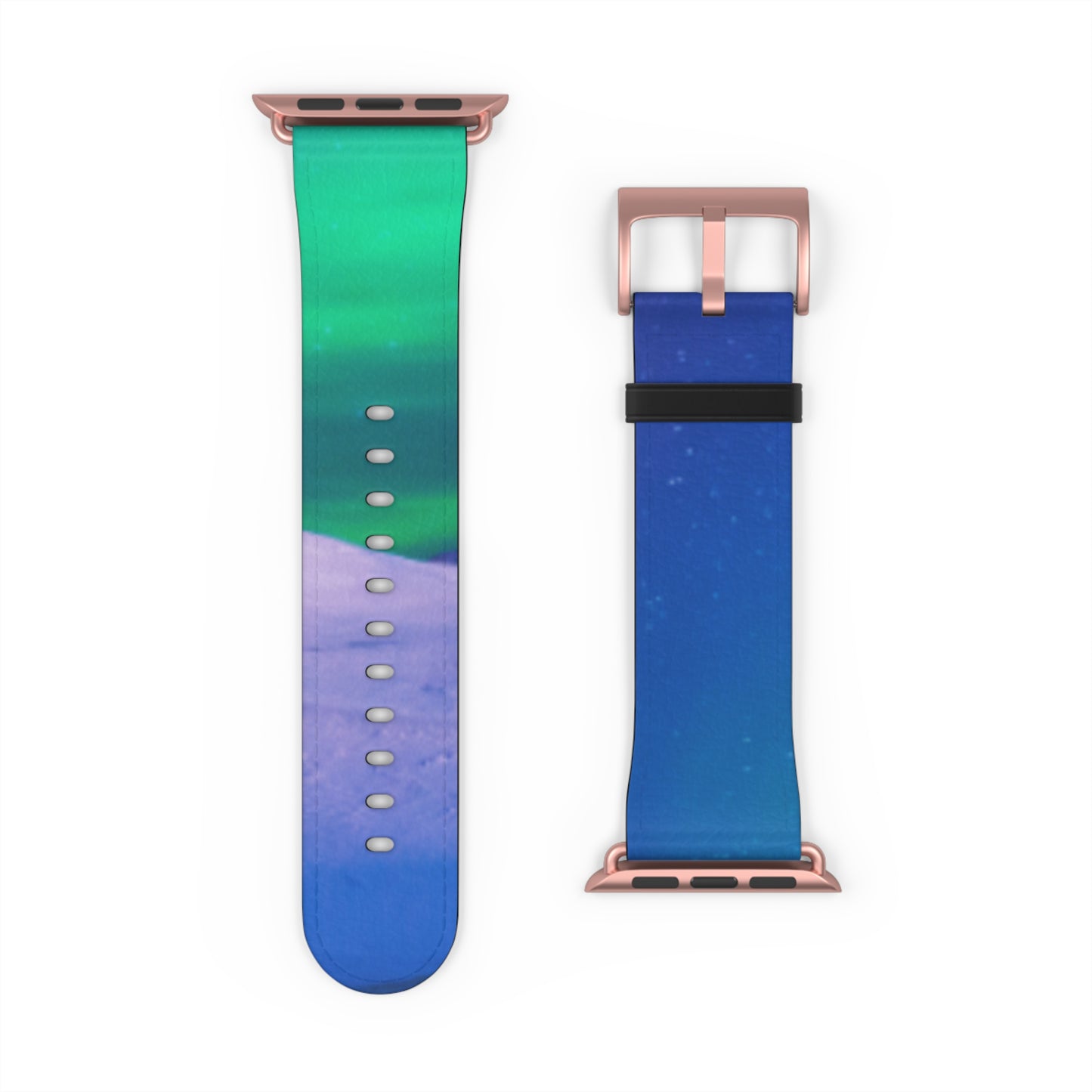 Apple Watch Band - Cold Ocean Lights, Peacock