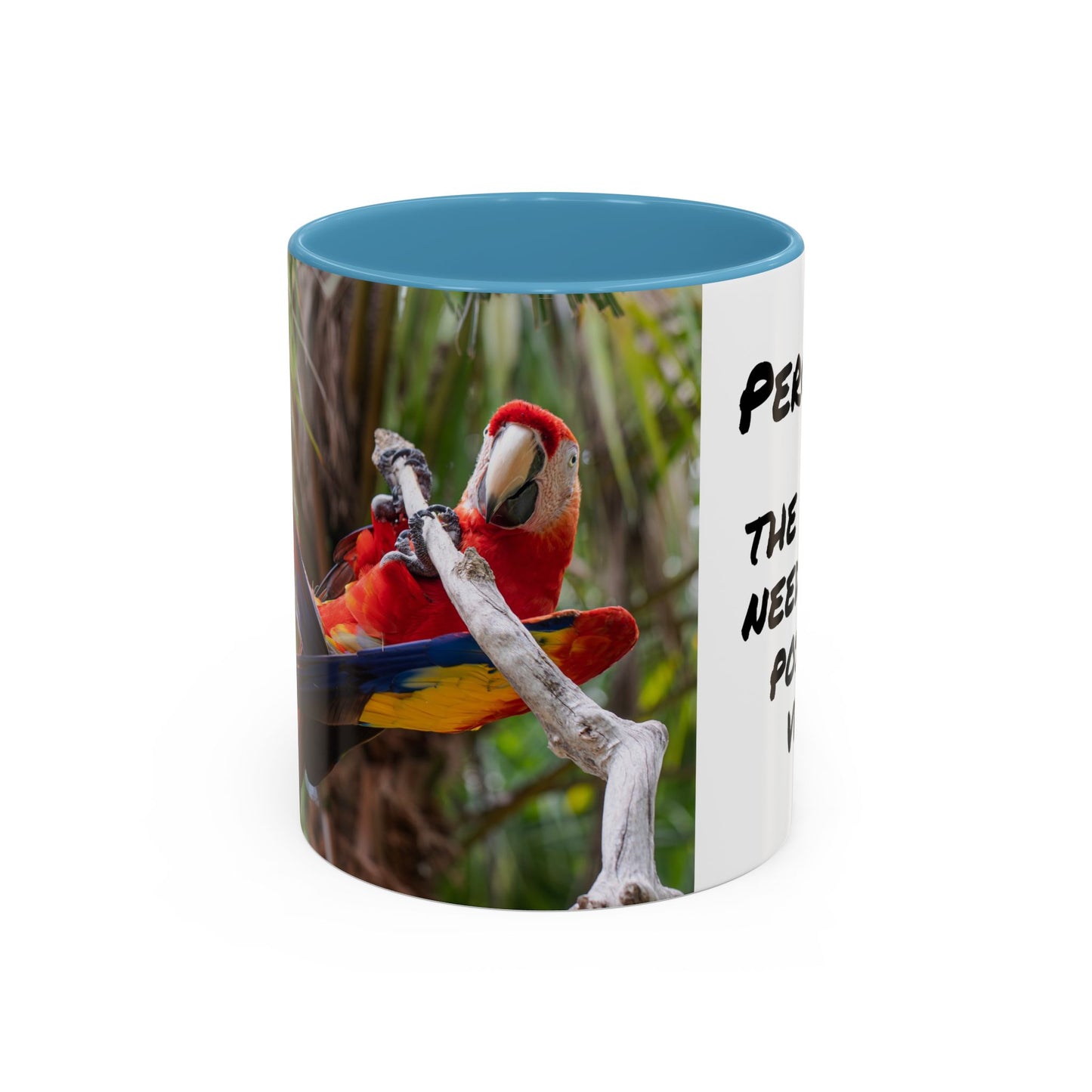 Parrot Accent Coffee Mug (11, 15oz), 8 Colors - Perch Up!