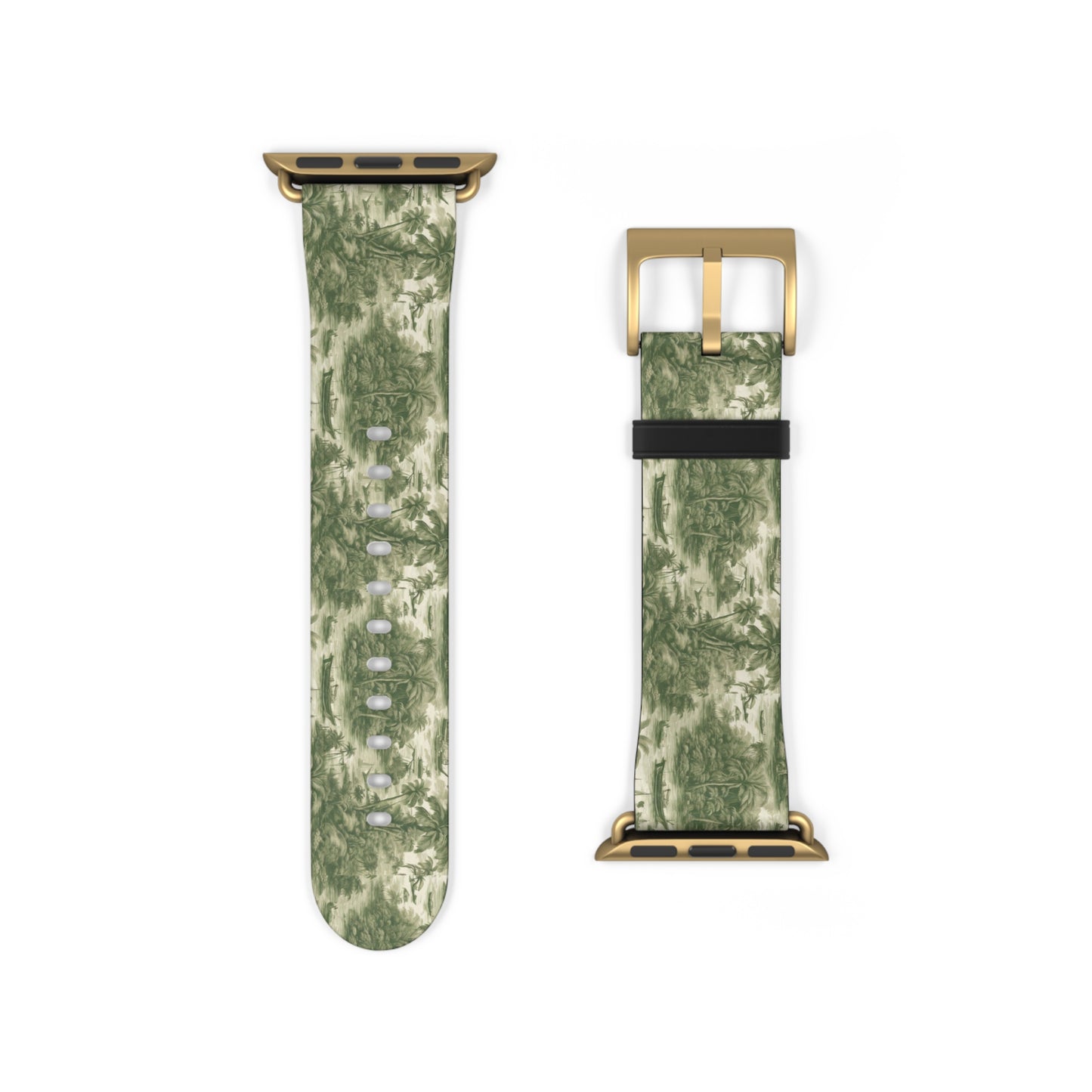 Apple Watch Band - Tropical Toile, green