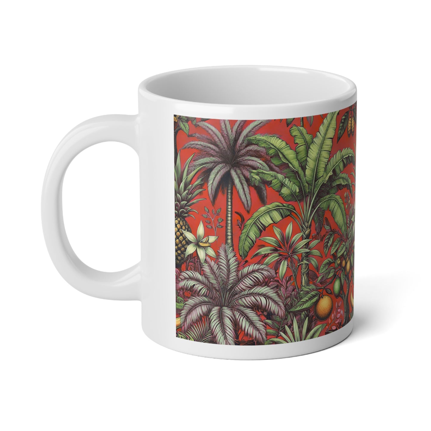 Jumbo Mug, 20oz, Tropical Fruit Redl | Tropical Coffee Cup