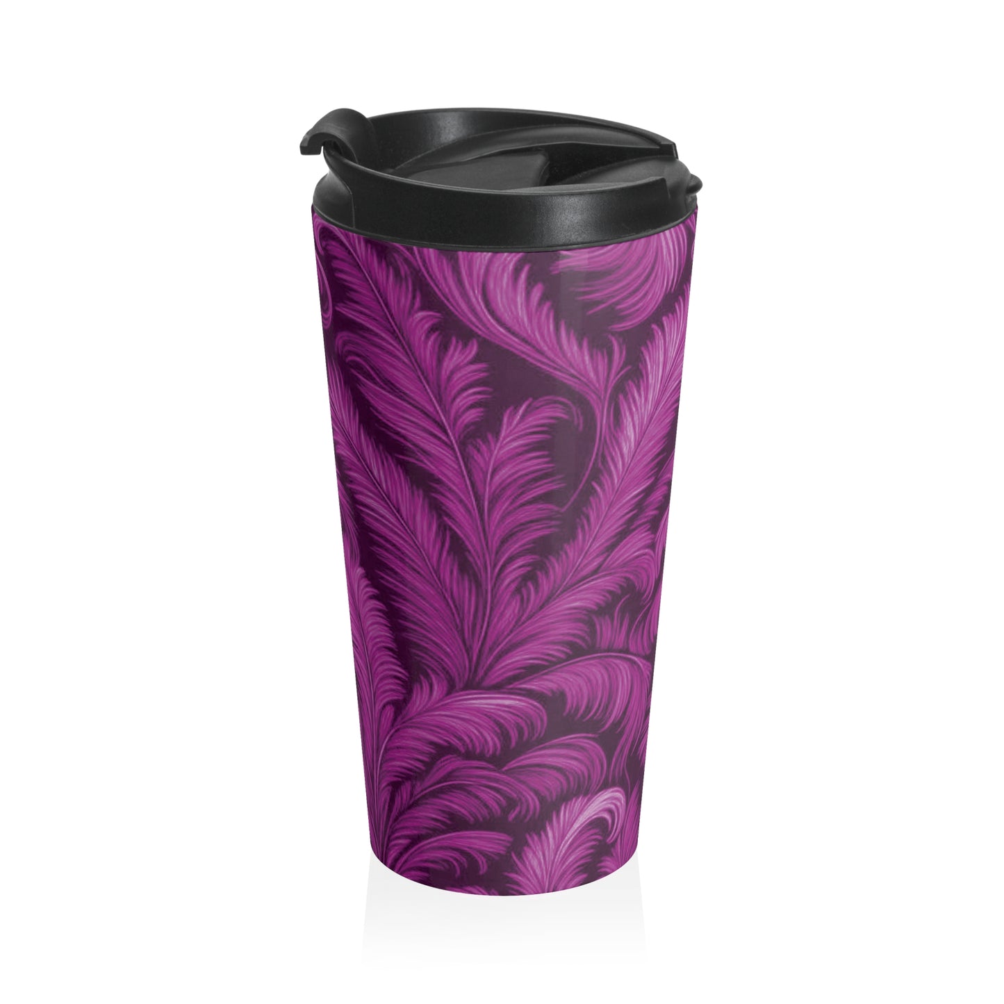 15 oz. Stainless Steel Travel Mug | Rocco Palms, Pink