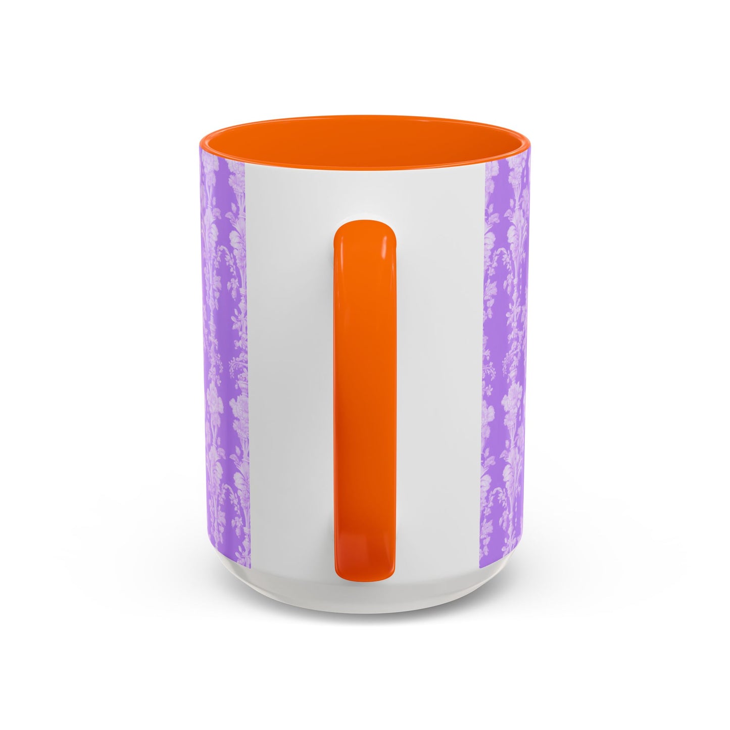 Accent Coffee Mug (11, 15oz), Pearl Lady Toile/Lavender Repeat, Various Colors