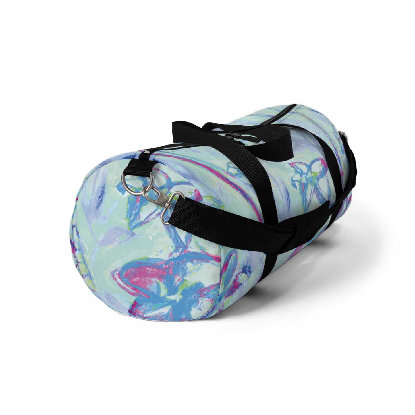 Tropical Rainforest Duffel Bag - Perfect for Travel and Gym / Tropical Doodles, Blue