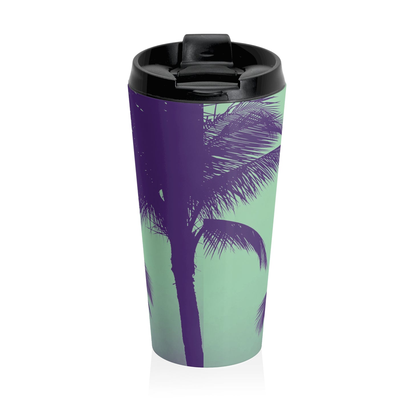 15 oz. Stainless Steel Travel Mug / Palm Glow Mint