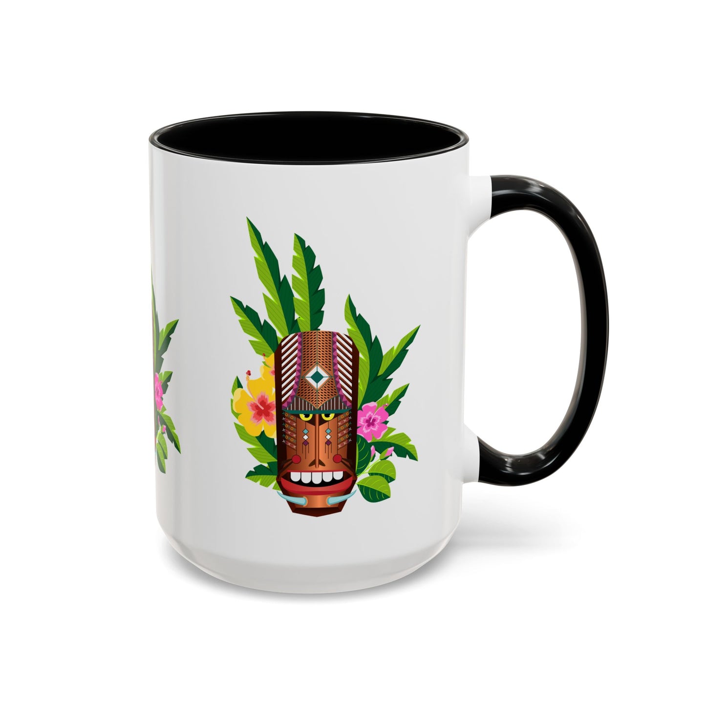 Accent Coffee Mug (11, 15oz), 8 Colors - Tiki Boss Loika