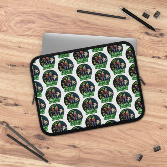 Tropical Laptop Sleeve, 5 Sizes - Perfect for Beach Lovers & Students / Two Brazilian Parrots