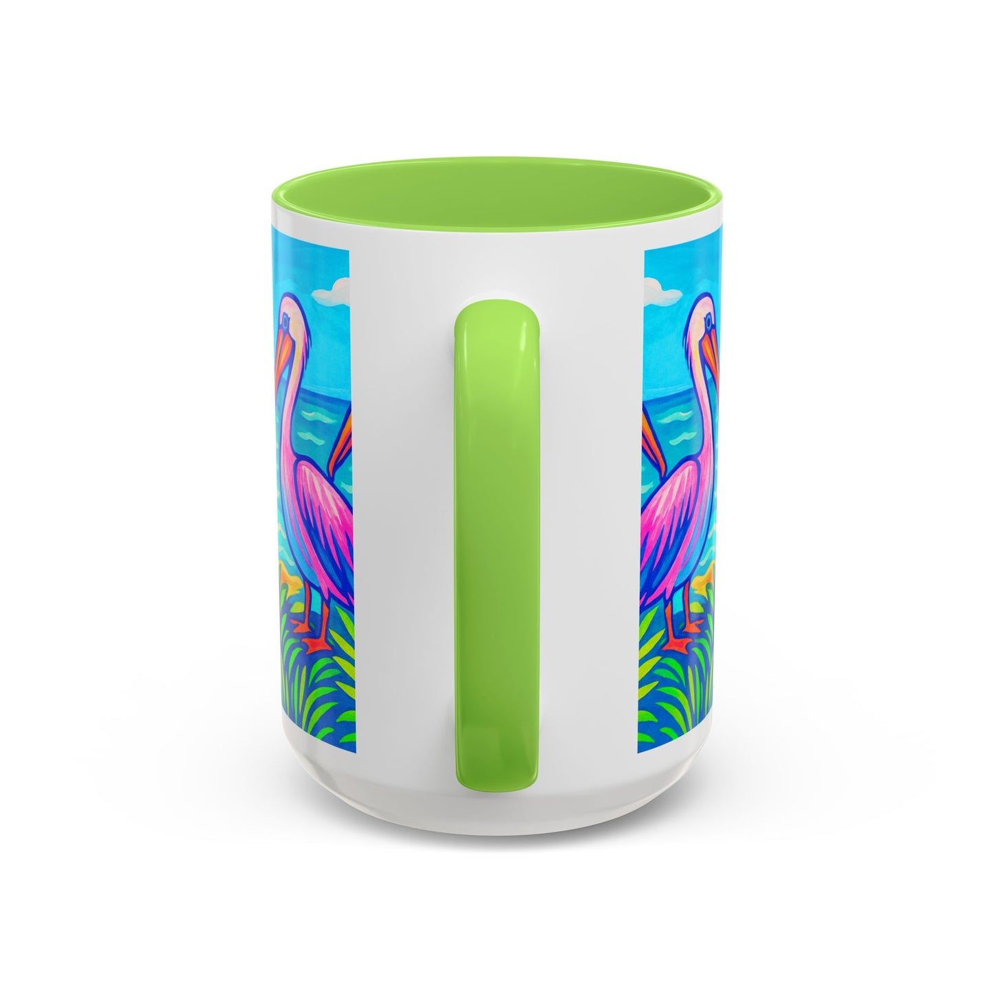 Accent Color Coffee Mug, Many Colors - 11oz & 15oz / Pelican Party