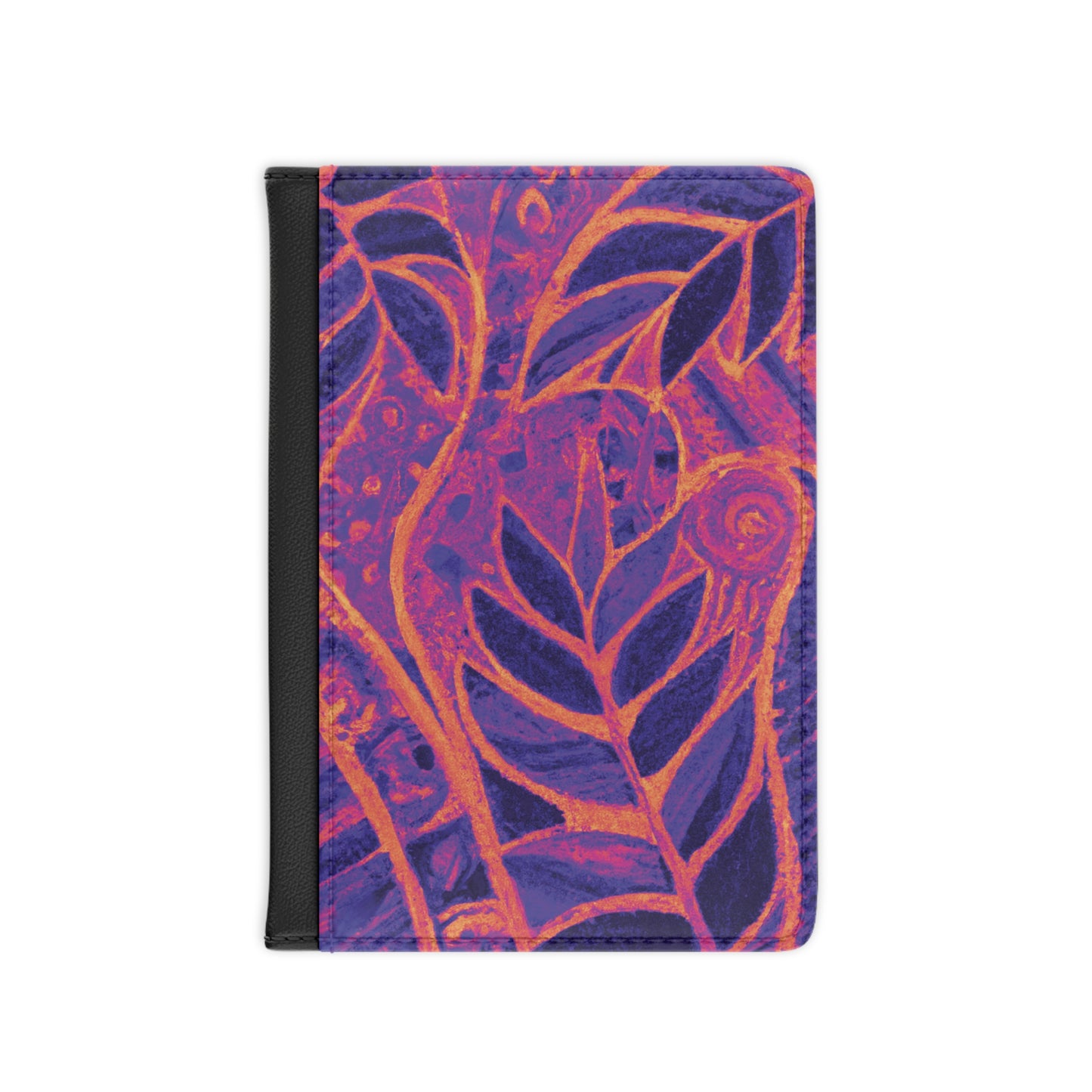 Tropical Passport Cover, Faux Leather - RFID blocking for travel security / Amazon Whimsy, Heatwave