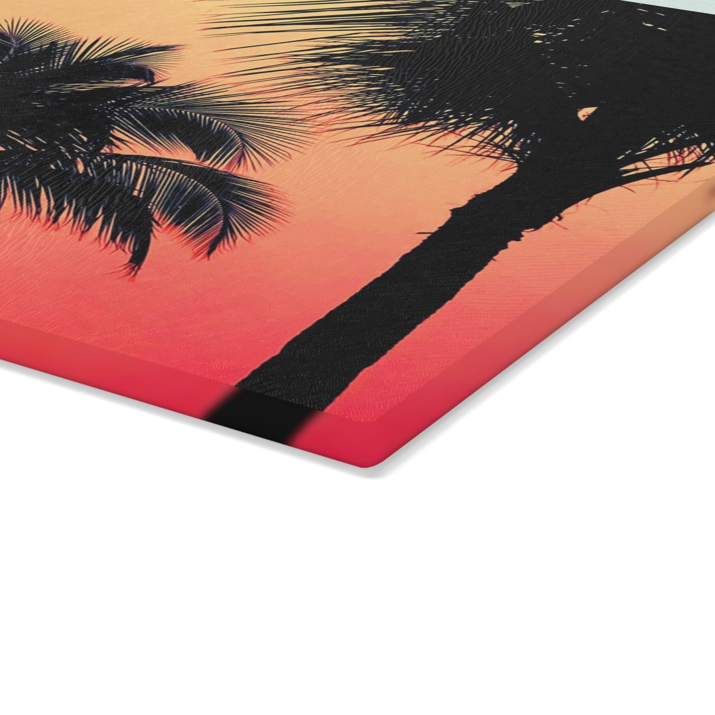 Glass Cutting Board, 2 sizes - Palm Glow