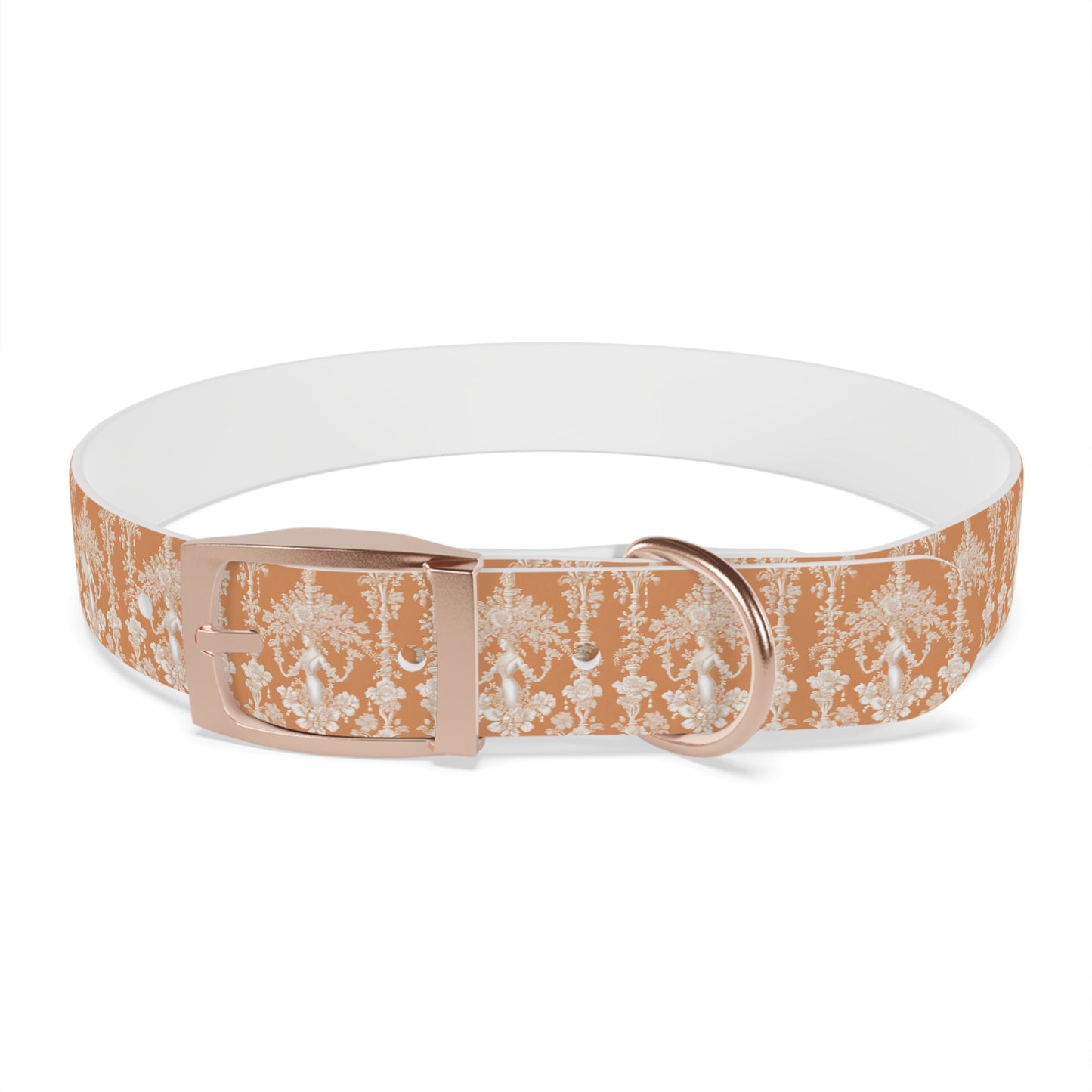 Dog Collar - Pearl Lady Toile, melon