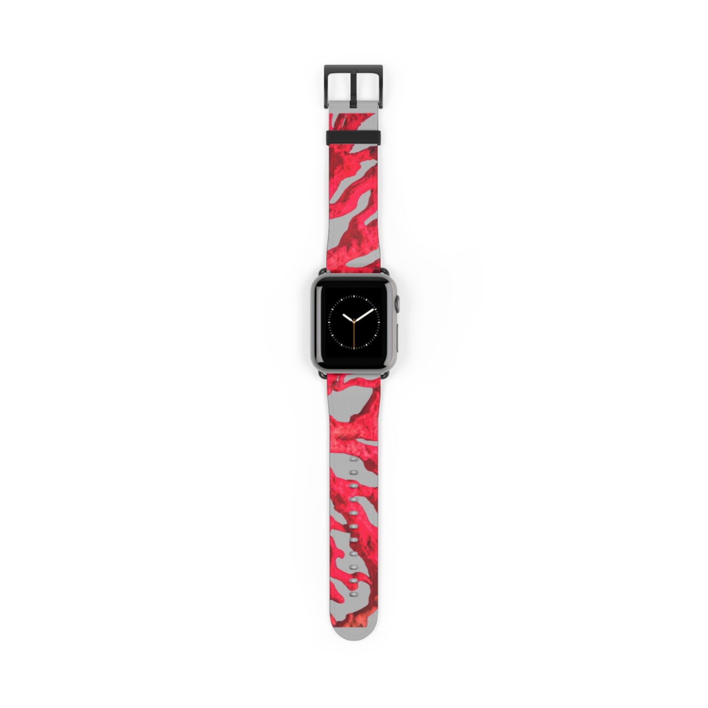 Apple Watch Band - Red Coral, lt. grey background