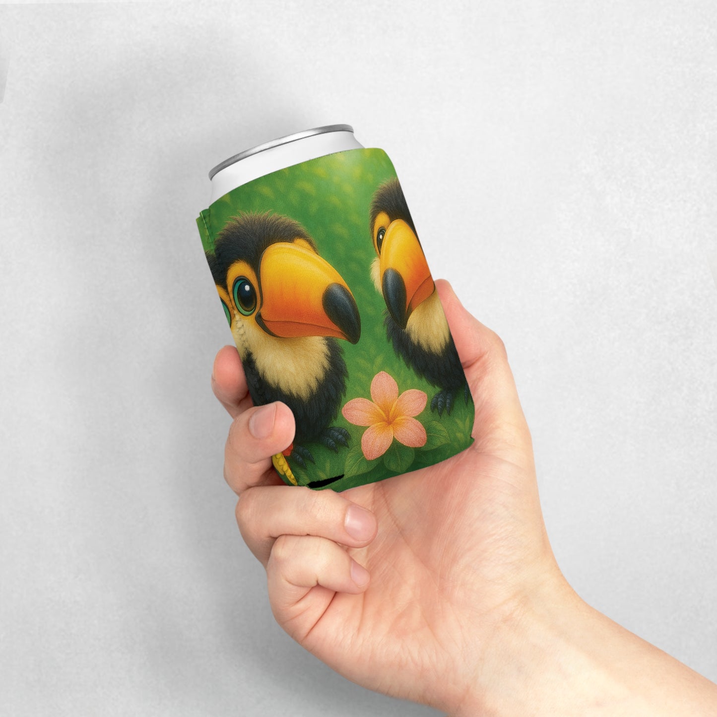 Baby Toucans Can Cooler Sleeve - Perfect for Outdoor Picnics