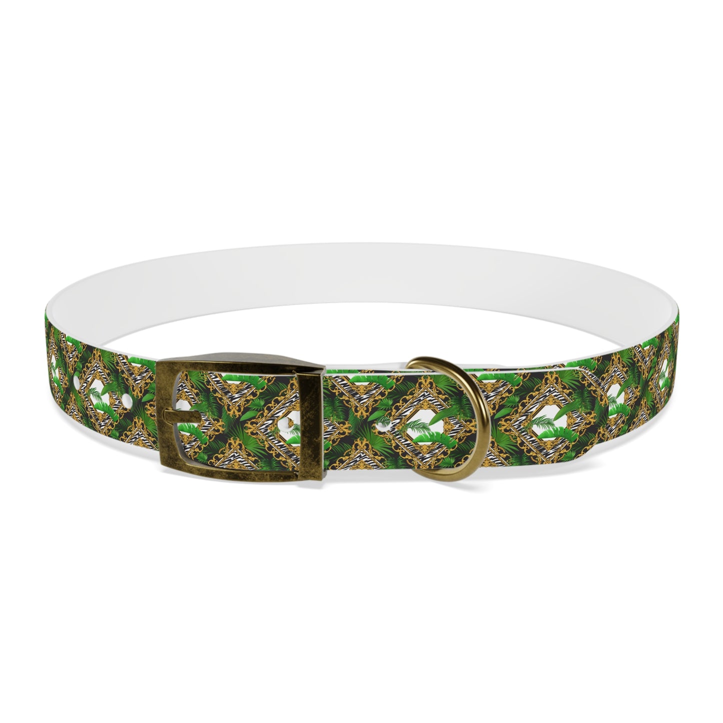 Dog Collar - Jungle Luxe White