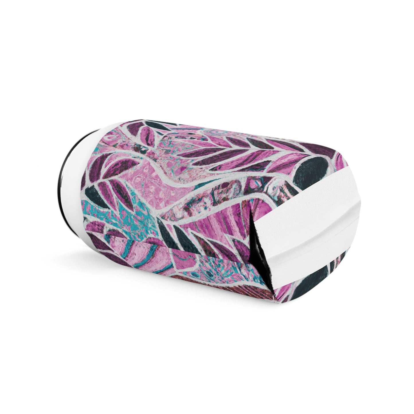 Amazon Whimsy/Pink Can Cooler Sleeve - Perfect for Outdoor Picnics