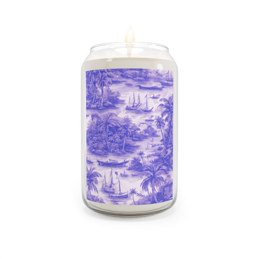 Scented Candle, 13.75oz - Tropical Toile, Purple