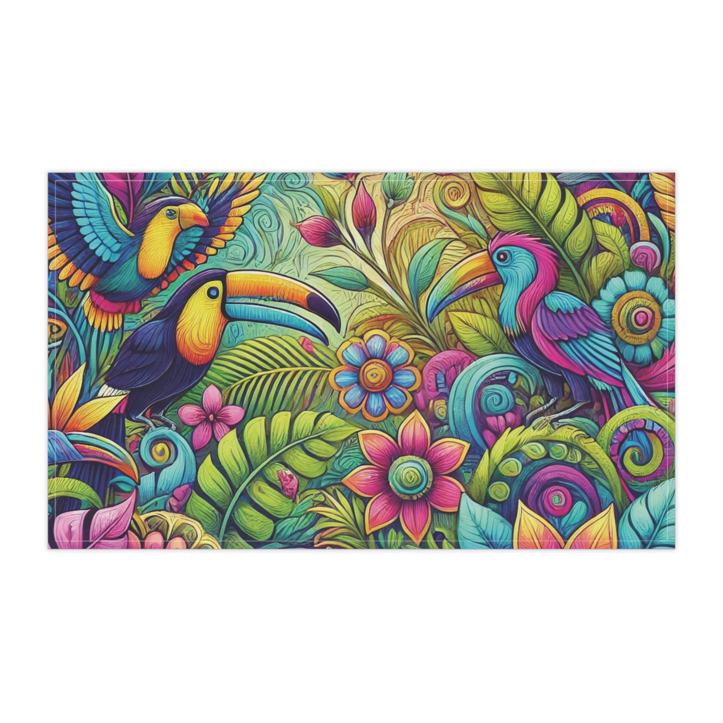 Tea Towels (cotton, poly), Rainforest Music