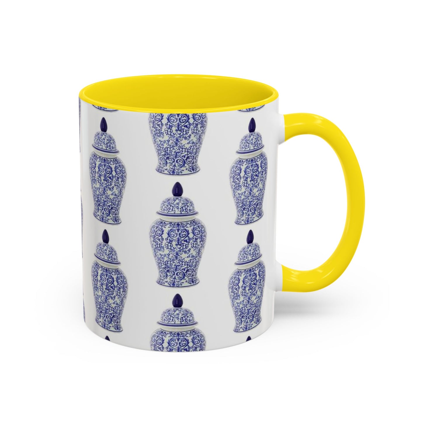 Accent Coffee Mug (11, 15oz), Blue Ginger Jar, Various Colors