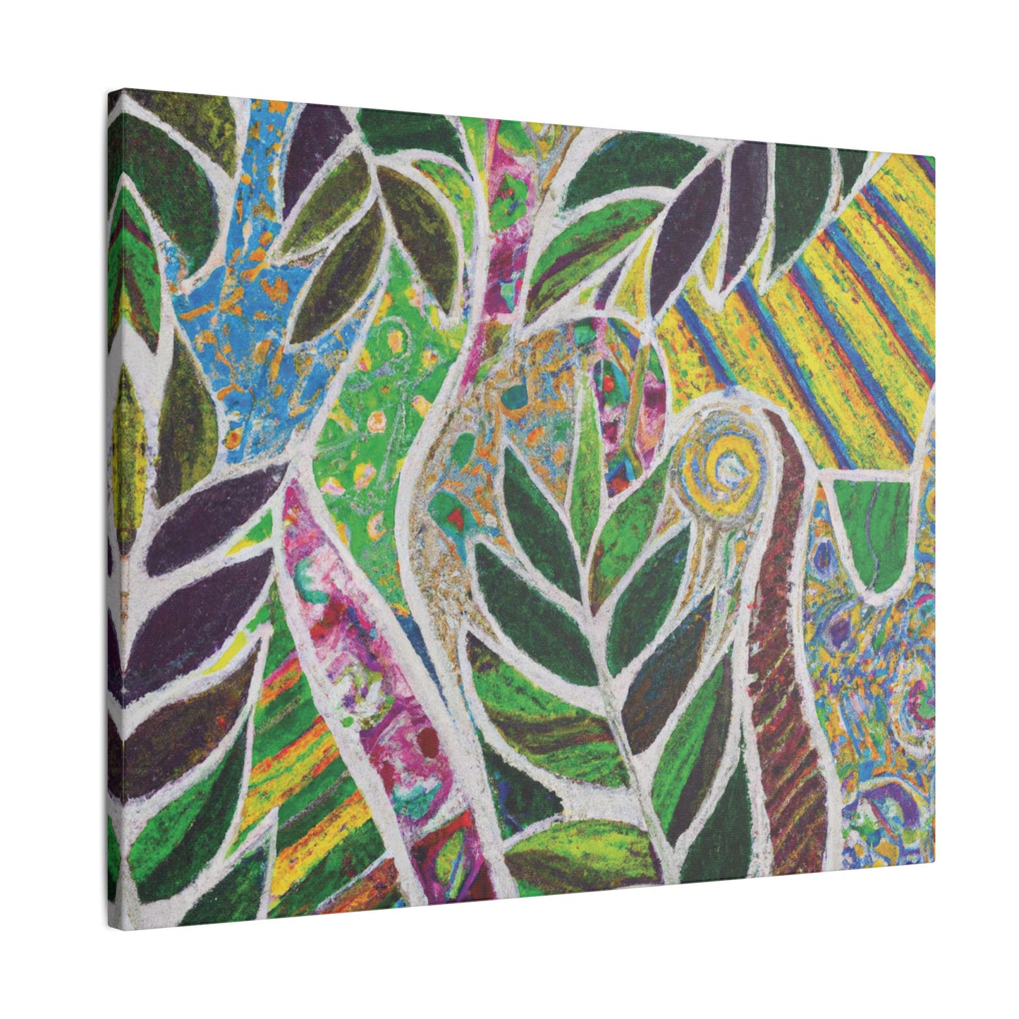 Tropical Canvas Artwork - Stretched Canvas Print, Many Sizes / Amazon Whimsy