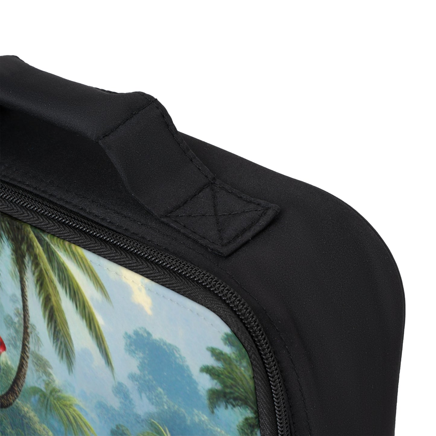 Sleeping Parrot Beauty Lunch Bag - Eco-Friendly Insulated Tote, Adult and Child Lunchbox / Perfect for Picnics, Beach Outings