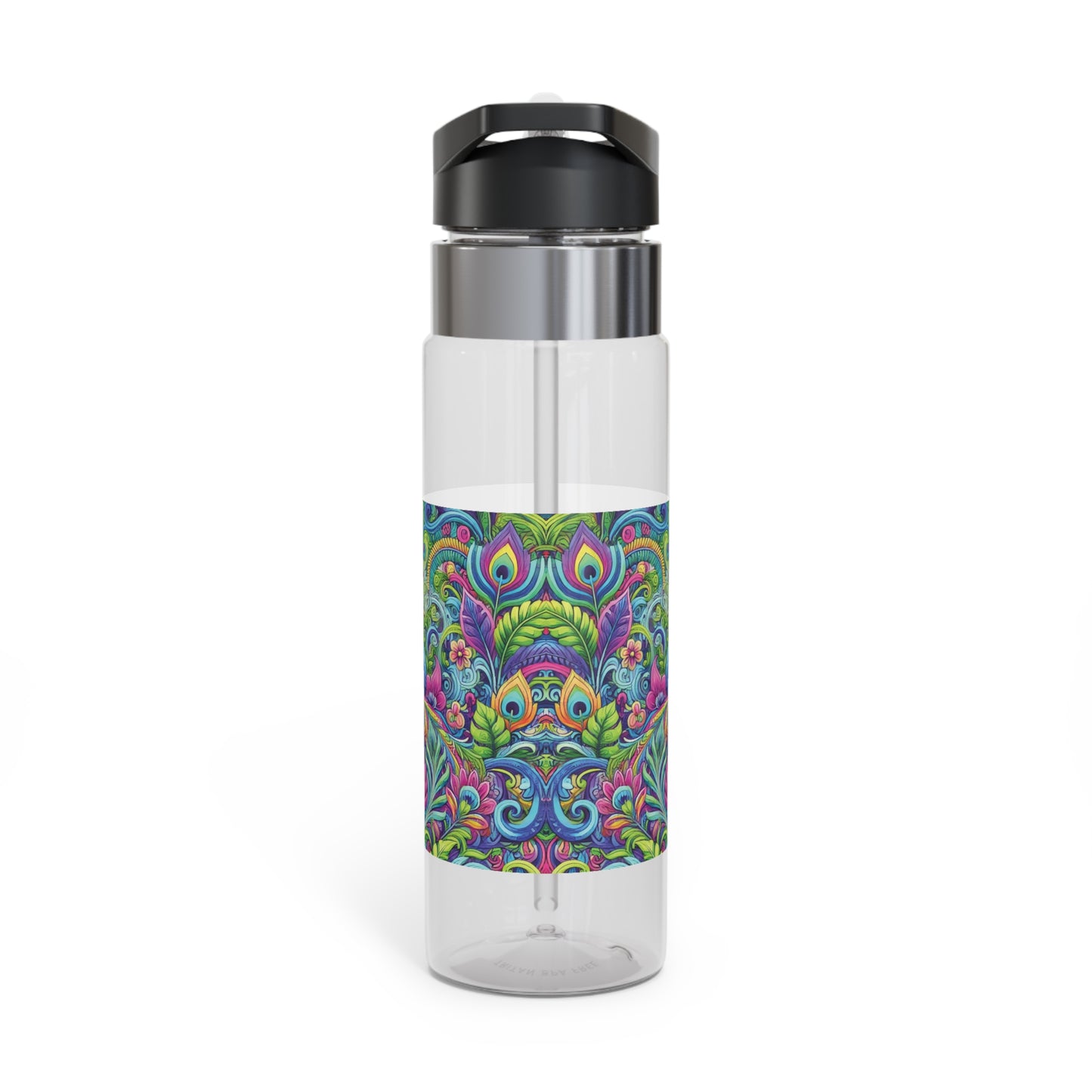 Tropical 20oz Tritan Sport Water Bottle -  Leakproof, Lightweight, BPA-Free / Peacock Prism