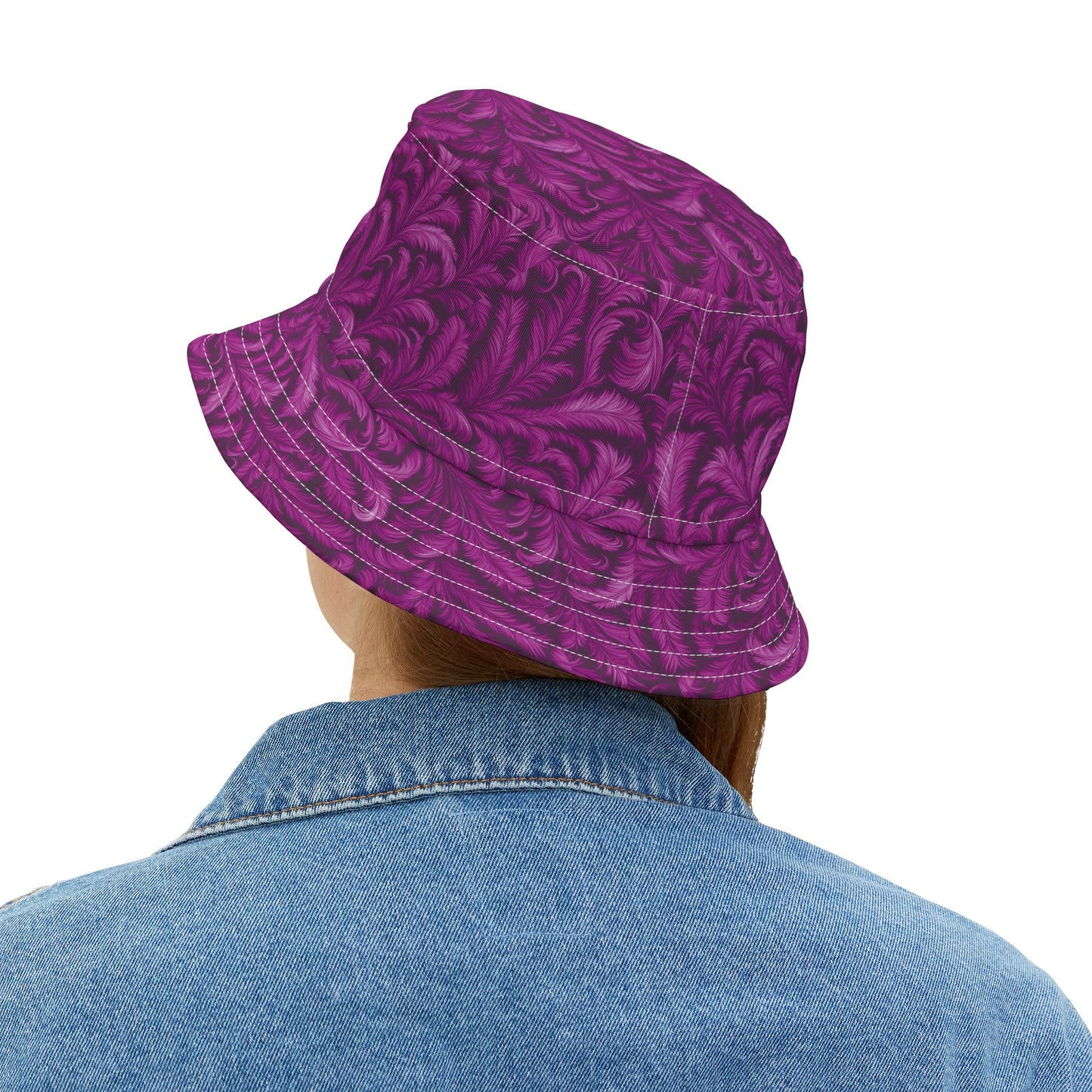 Tropical Polyester Bucket Hat, 2 Sizes - Rocco Pink