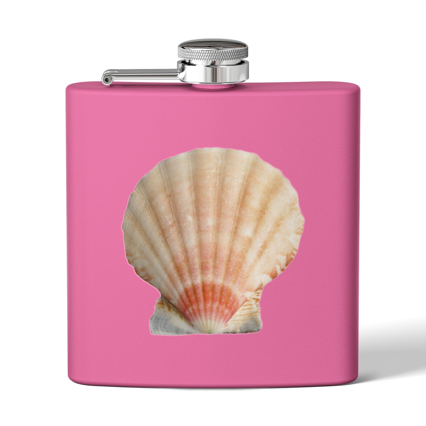 Tropical Stainless Steel 6 oz. Flask, Many Colors  – Rea Scallop Shell