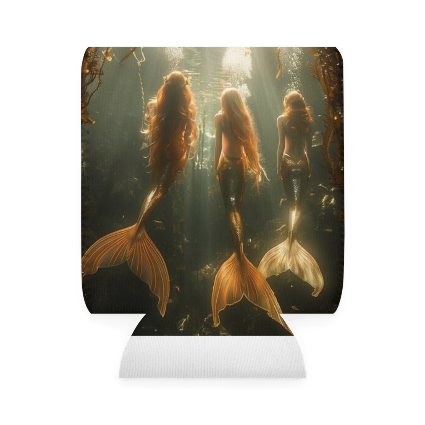 Three Mermaid Sisters Can Cooler Sleeve - Perfect for Outdoor Picnics