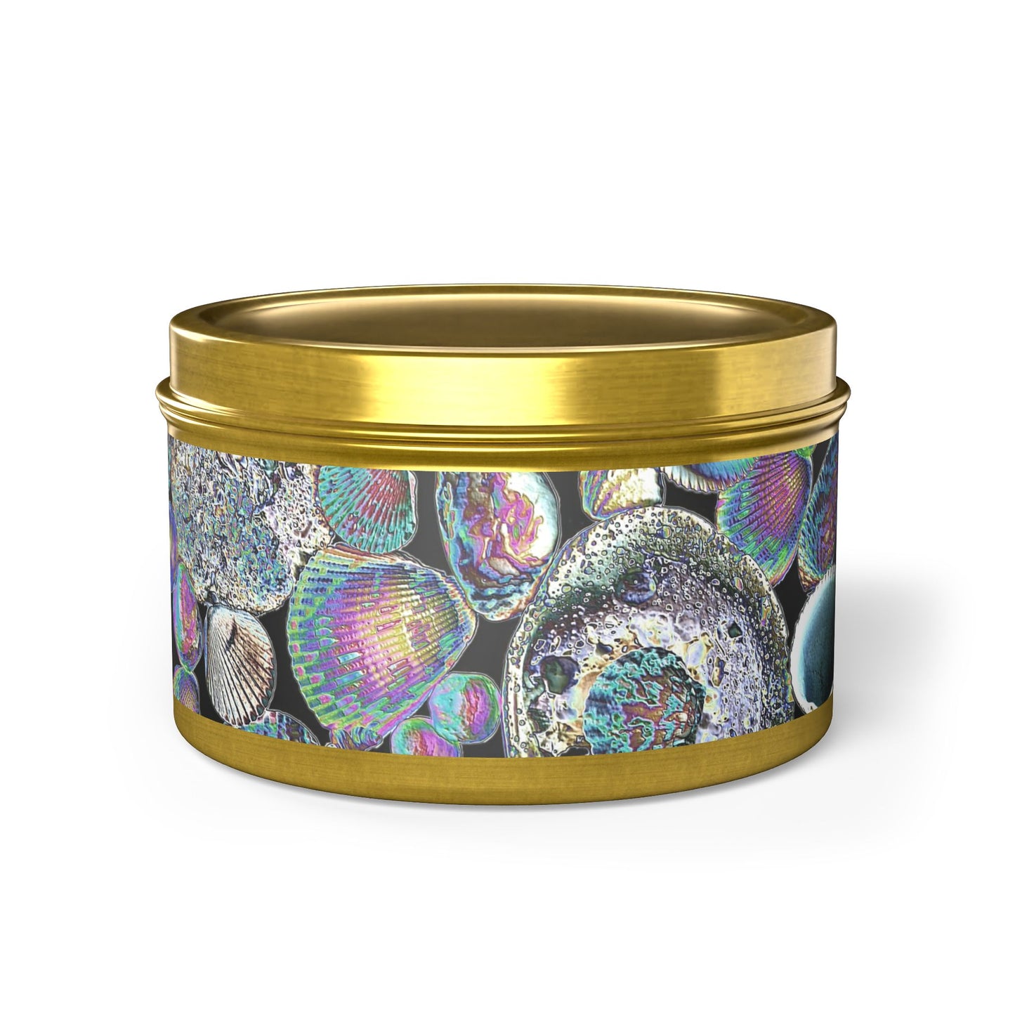 Tin Candles with Unique Shell Design - Heatwave Shell Collection