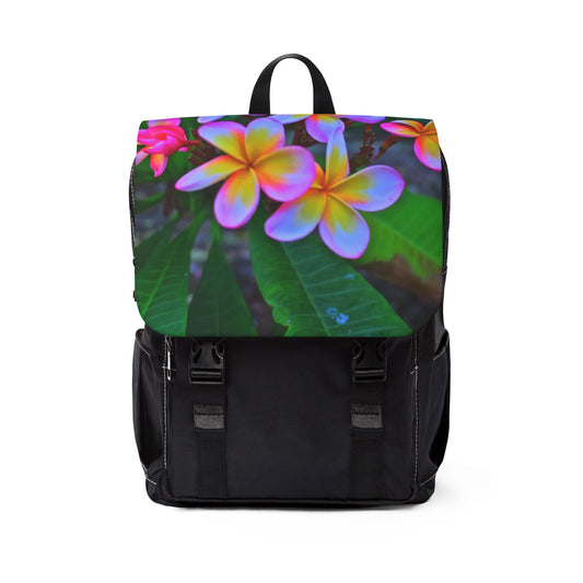 Tropical Casual Backpack - Perfect for Everyday Adventures / Hawaiian Flowers