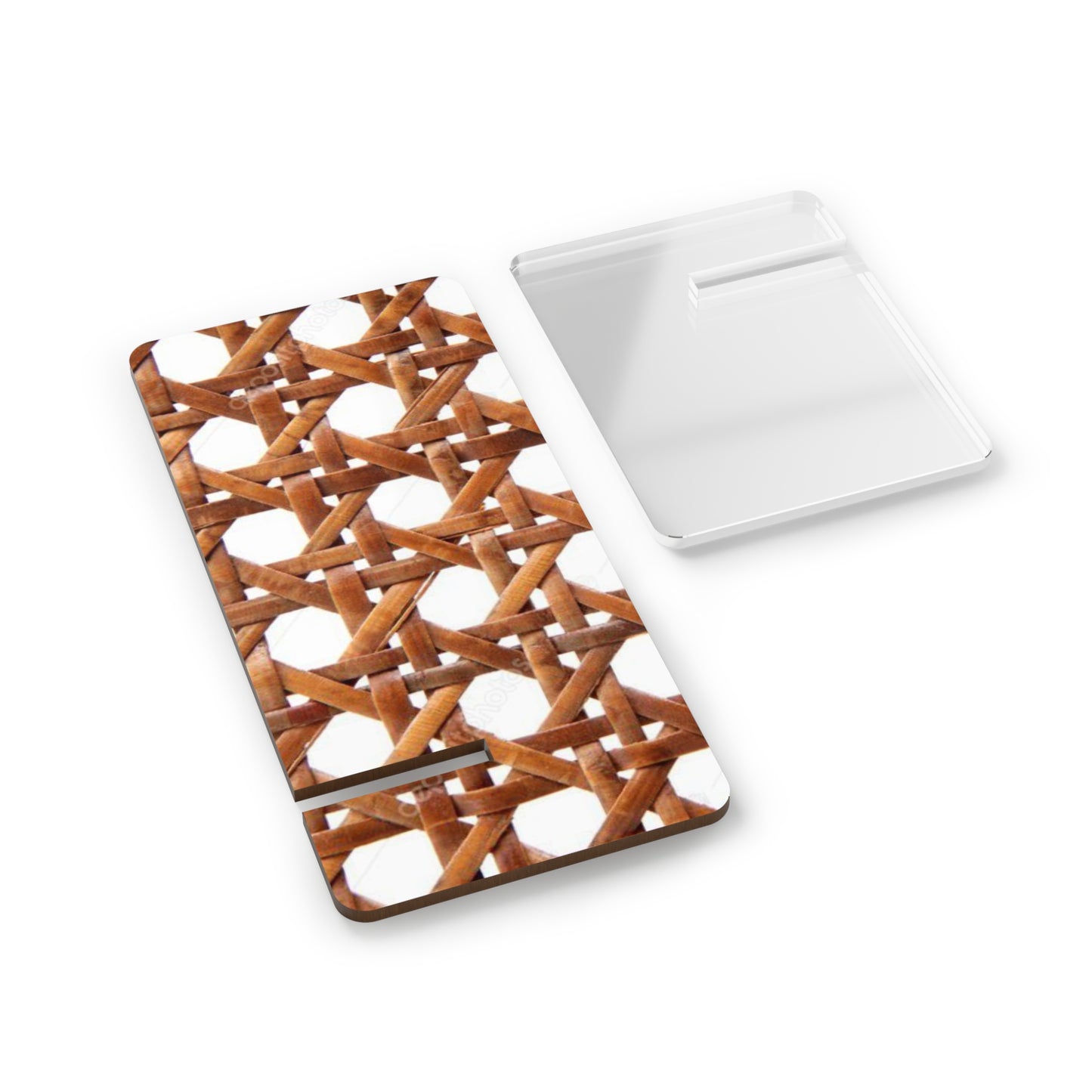 Stylish Smartphone Display Stand - Brown Beach Chair Wicker