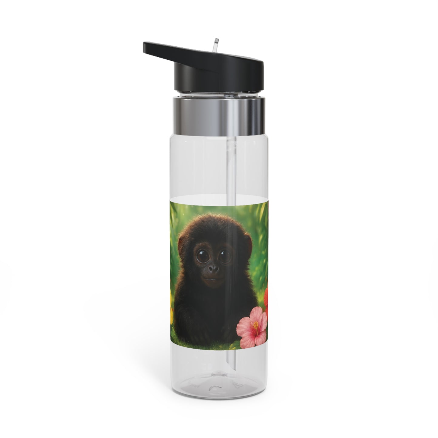 Tropical 20oz Tritan Sport Water Bottle -  Leakproof, Lightweight, BPA-Free / Baby Howler Monkey