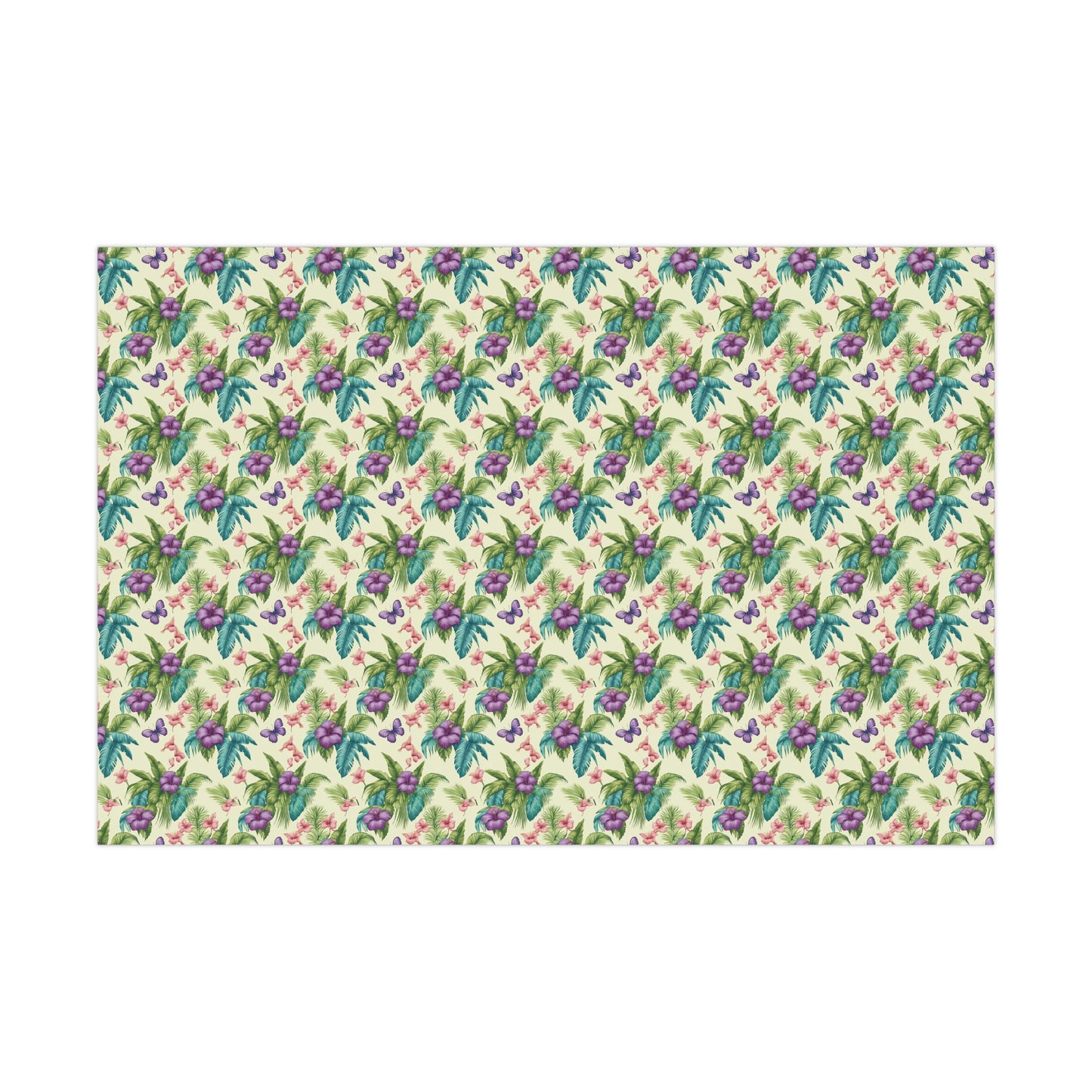 Wrapping Paper - Tropical Gift Wrap for All Occasions / 3 Sizes, 2 Finishes / Mary's Garden Toile