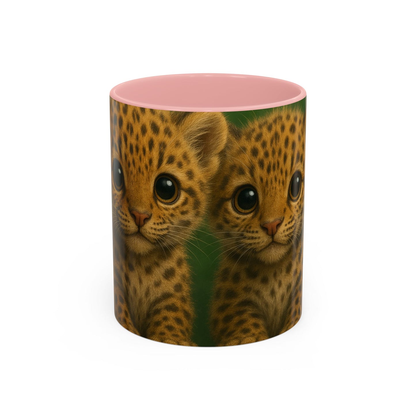 Accent Color Coffee Mug (11, 15oz), 8 Colors - Baby Jaguars