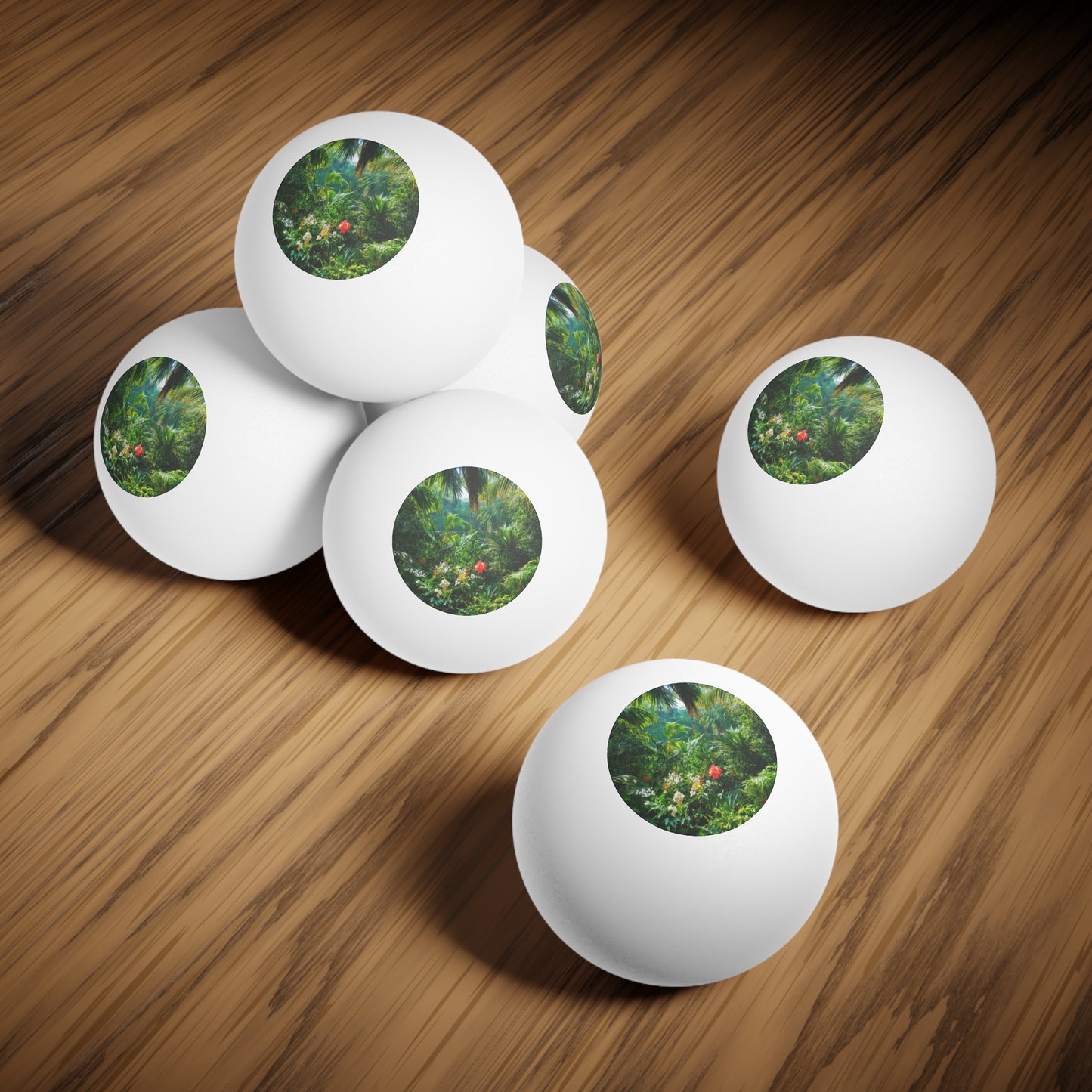 Tropical Paradise Ping Pong Balls - 6 Pack with Perfect Day