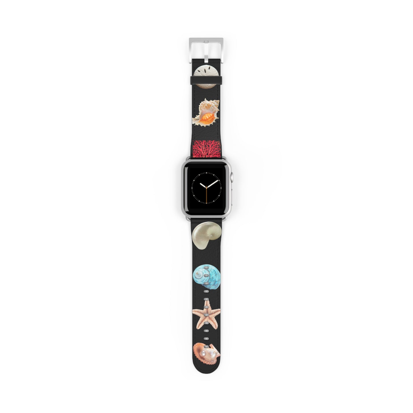 Apple Watch Band - Real Seashell Collection, black