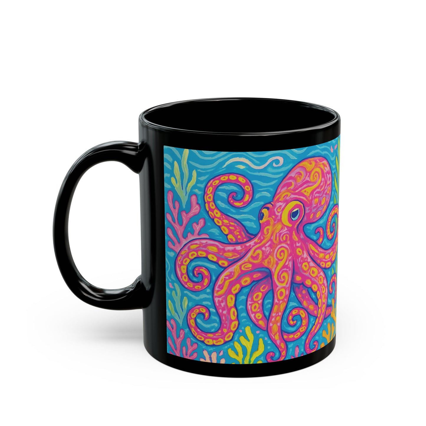 Black Coffee Mug - Kraken Joe