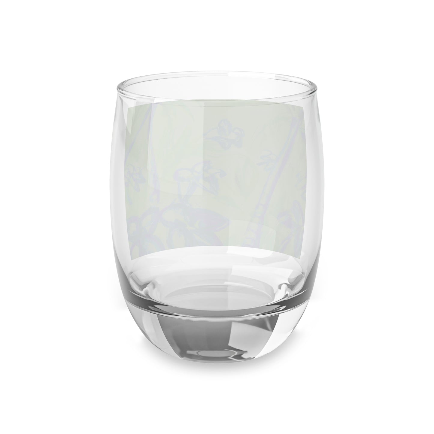 Whiskey Glass, Tropical Doodles/Hot Lime