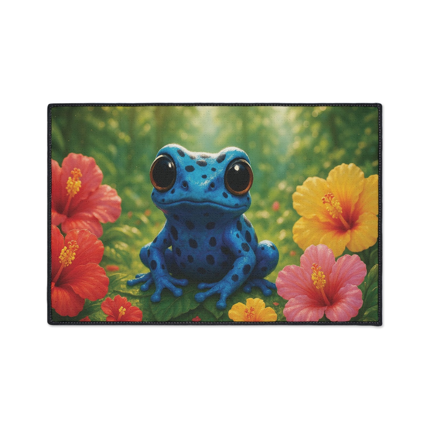 Heavy Duty Floor Mat, 5 Sizes – Tropical Area Rug for Home Décor / Baby Black Panther