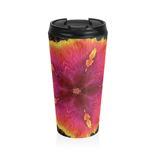 15 oz. Stainless Steel Travel Mug / Kaleido Orchid