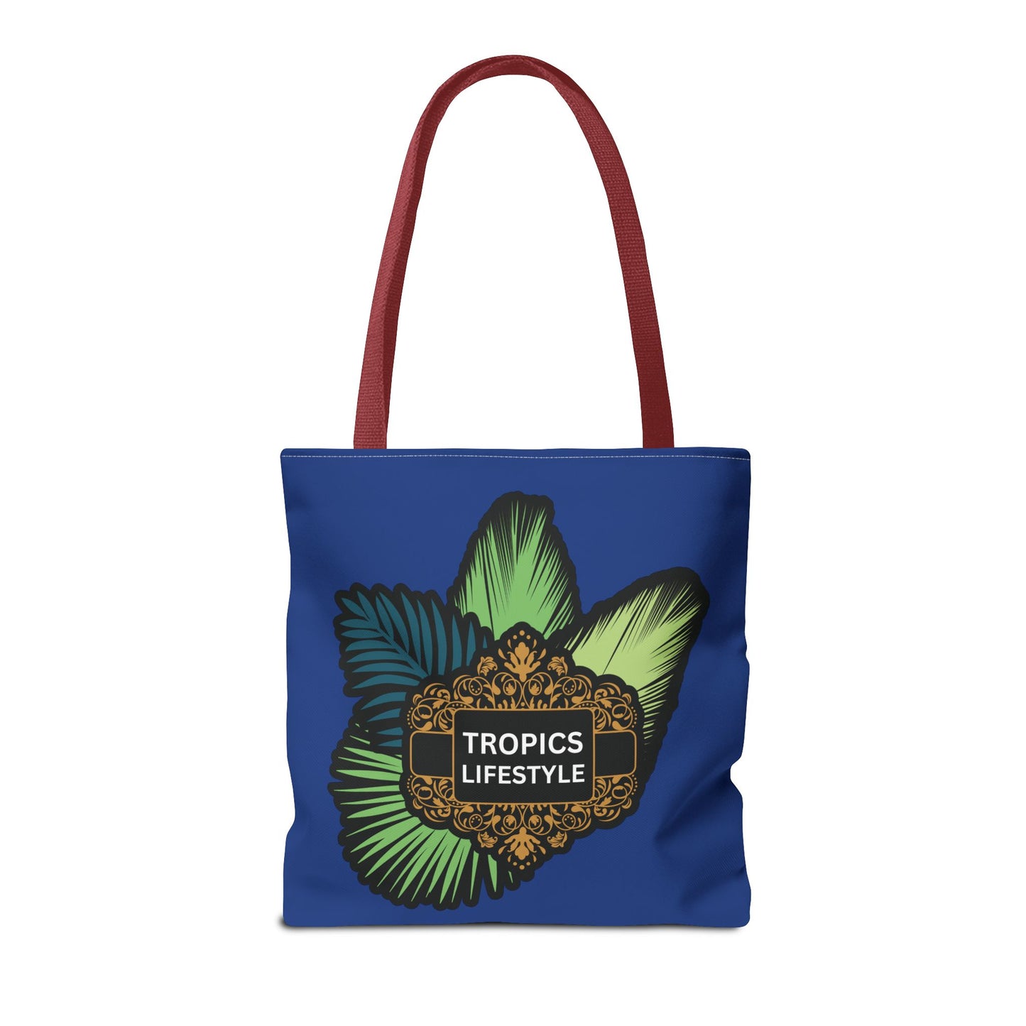 Elegant Tropics Lifestyle Logo Tote Bag - 3 Sizes, Dark Blue