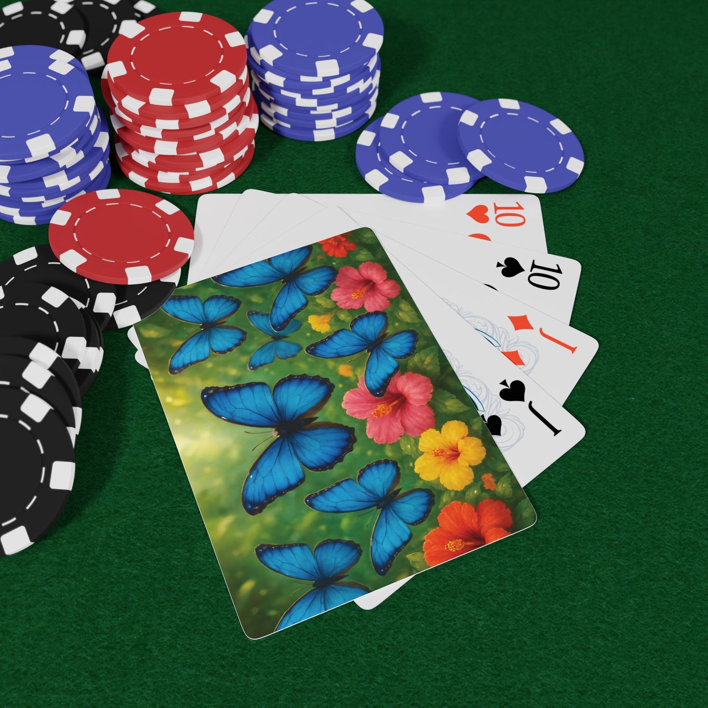 Poker Playing Cards - Morpho Butterflies Flight