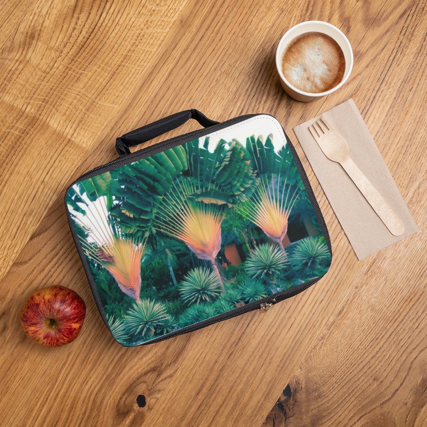 Traveler's Palms/Capri Lunch Bag - Eco-Friendly Insulated Tote, Adult and Child Lunchbox / Perfect for Picnics, Beach Outings